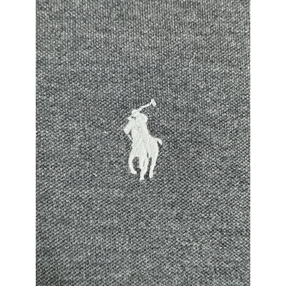 Polo Ralph Lauren Men's Gray  Slim Fit Short‎ Sleeve Polo Shirt Size L